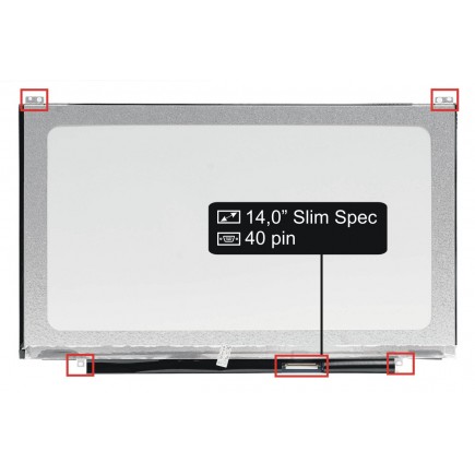 Display-ul notebook-ului ASUS U47VC14" HD SlimTB speciální LED 40pin - Lucios