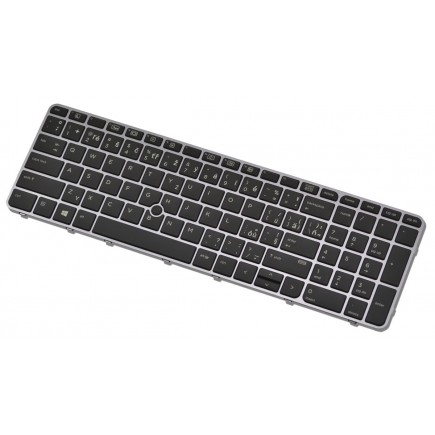 HP EliteBook 755 G3 tastatură pentru notebook-ul CZ/SK backlit cadru de argint