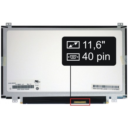 Display-ul notebook-ului Acer Aspire One 756-B844G324CSS11,6“ 40pin HD LED Slim - Matt