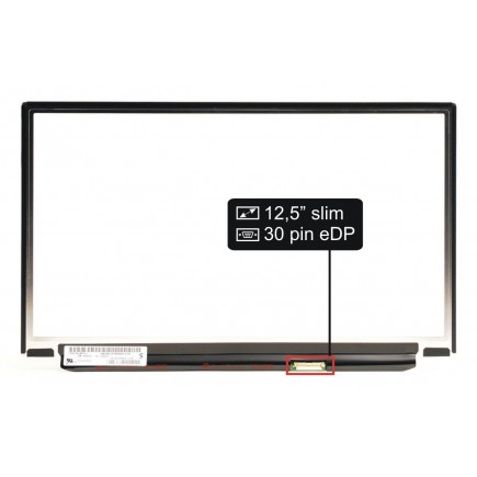 Display-ul notebook-ului HB125WX1-200 Kompatibilní12,5“ 30pin eDP HD LED Slim - Matt