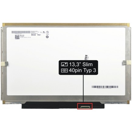 Display-ul notebook-ului LP133WX2-TLA2 Kompatibilní13,3“ 40pin WXGA LED Slim - Matt
