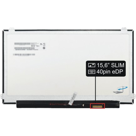 Display-ul notebook-ului B156ZAN02.1 Kompatibilní 15,6" 4K UHD LED 40 pin eDP SLIM SB - matt