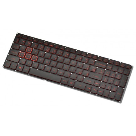 Acer Nitro N17C1 tastatură pentru notebook-ul CZ/SK Lumina de fundal roșie fără cadru