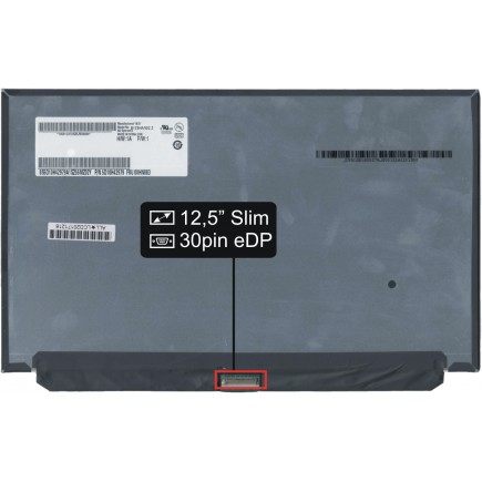 Display-ul notebook-ului HP Compaq EliteBook 820 G412,5" FHD LED 30 pin eDP - Lucios