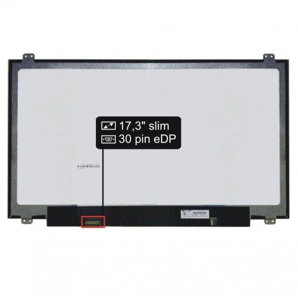 Display-ul notebook-ului HP Compaq ZBook 17 G417,3“ 30pin eDP HD+ LED Slim - Matt