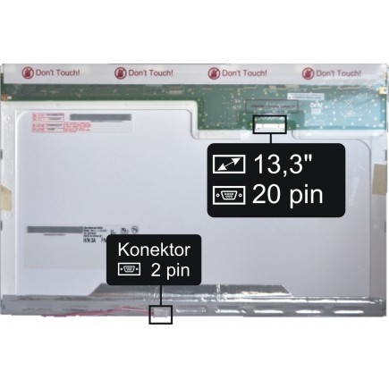 Display-ul notebook-ului Sony Vaio VGN-S62PSY213,3“ 20pin WXGA CCFL - Lucios