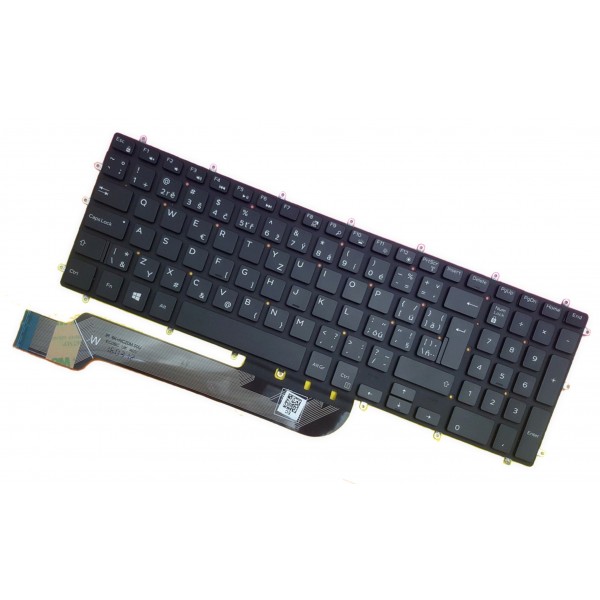 Kompatibilní T3C9W tastatură pentru notebook-ul CZ/SK culoarea neagră