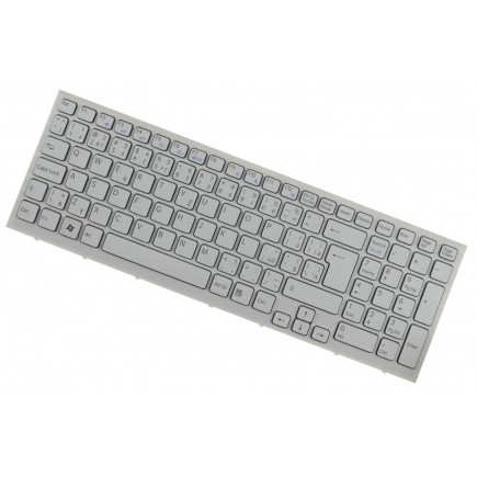 Sony Vaio VPCEB3E1E/PI tastatură pentru notebook-ul CZ/SK albă cu cadru