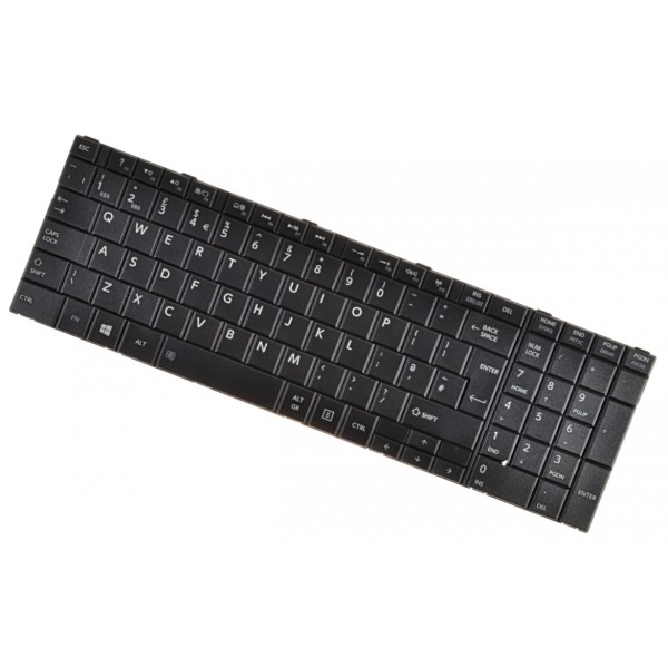Toshiba Satellite C855-14T tastatură pentru notebook-ul UK culoarea Negru