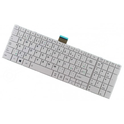 Toshiba Satellite c855d-s5354 tastatură pentru notebook-ul cu cadru CZ/SK albă