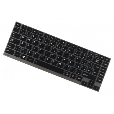 Toshiba Satellite Z830 tastatură pentru notebook-ul CZ/SK Cadru argintiu, iluminat din spate