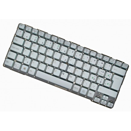 Sony Vaio SVE14AG15M tastatură pentru notebook-ul CZ/SK Alb, Fără cadru