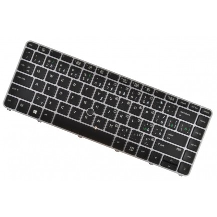 HP ProBook 740 G3 tastatură pentru notebook-ul CZ/SK culoarea Argint, trackpoint