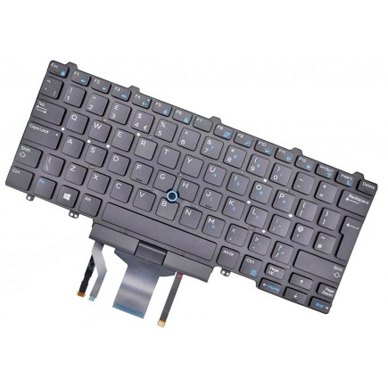 Dell Latitude E737 tastatură pentru notebook-ul UK fără cadru, Trackpoint, retroiluminat