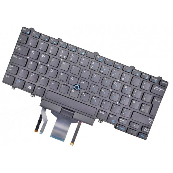 Dell Latitude E745 tastatură pentru notebook-ul UK fără cadru, Trackpoint, retroiluminat