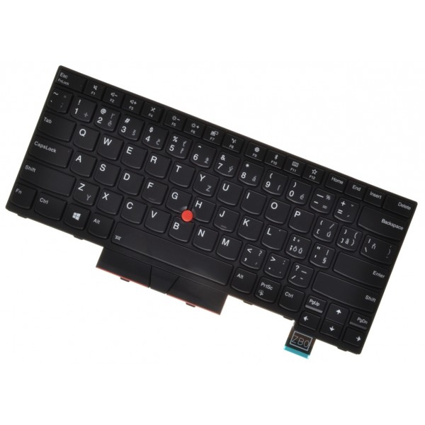 Lenovo ThinkPad T480 tastatură pentru notebook-ul CZ/SK culoarea Negru, retroiluminat, Trackpoint