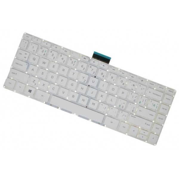 HP Stream 14-ax001nc tastatură pentru notebook-ul CZ/SK Alb, Fără cadru
