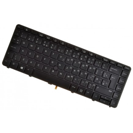 HP ProBook 640 G2 tastatură pentru notebook-ul CZ/SK culoarea Negru, retroiluminat, Trackpoint