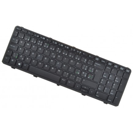 Kompatibilní HP 721953-001 tastatură pentru notebook-ul, cu cadru, negru CZ/SK