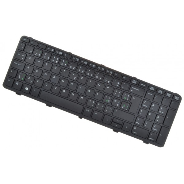 HP ProBook 450 G0 tastatură pentru notebook-ul, cu cadru, negru CZ/SK