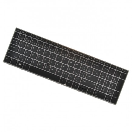 HP ZBook 17 G5 tastatură pentru notebook-ul CZ/SK Gri, Cu cadru