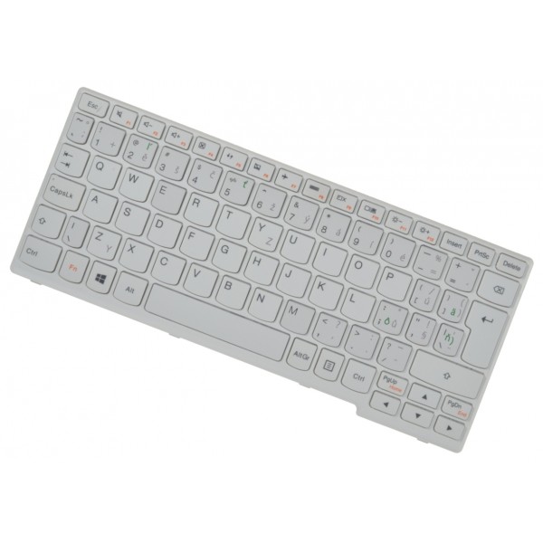 Kompatibilní Lenovo 25210801 25210849 tastatură pentru notebook-ul alb, cu cadru CZ/SK