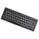 HP ProBook 740 G3 tastatură pentru notebook-ul CZ/SK Cadru argintiu, iluminat din spate