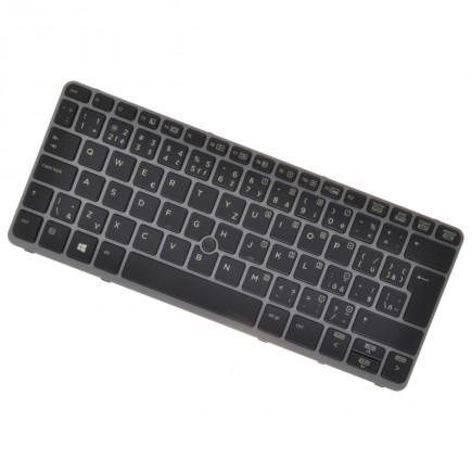 HP kompatibilní 776452-001 tastatură pentru notebook-ul CZ/SK Cadru argintiu, iluminat din spate, Trackpoint