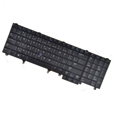 Kompatibilní Dell 000XK1 tastatură pentru notebook-ul CZ/SK culoarea Negru trackpoint