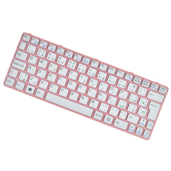 Sony Vaio sve1112m1eb tastatură pentru notebook-ul, cu cadru, roz CZ/SK