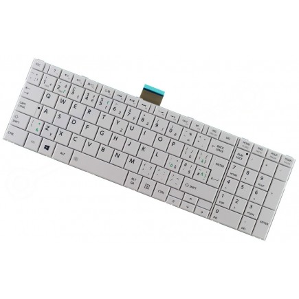 Toshiba Satellite c855-s5308 tastatură pentru notebook-ul cu cadru CZ/SK albă