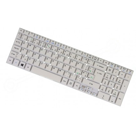 Acer Aspire V15 V3-572G-52V0 tastatură pentru notebook-ul CZ/SK Alb, Fără cadru