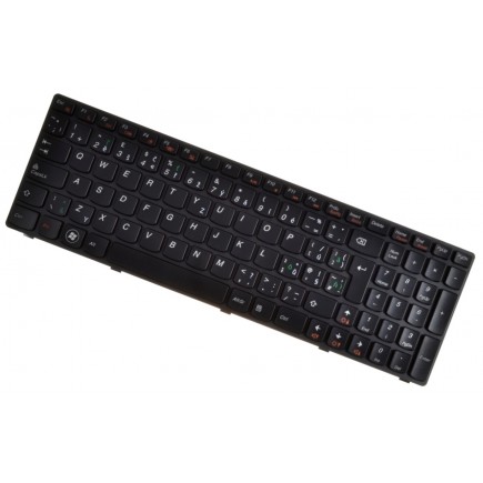 IBM Lenovo Ideapad Z570 tastatură pentru notebook-ul, cu cadru, negru CZ/SK