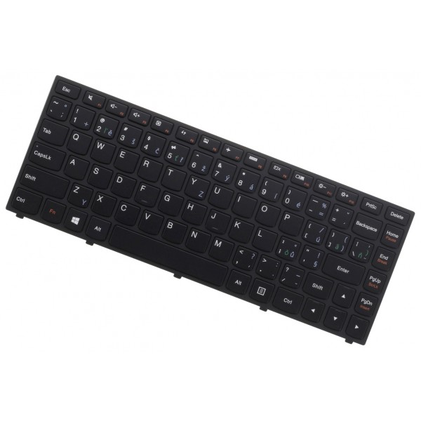 Kompatibilní Lenovo 25205831 tastatură pentru notebook-ul, cu cadru, negru CZ/SK