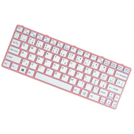 Sony Vaio SVE11113FXW tastatură pentru notebook-ul, cu cadru, roz CZ/SK