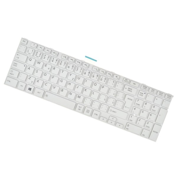 Toshiba Satellite L50-A-10Q (PSKK6E-00400KGR) tastatură pentru notebook-ul alb, cu cadru CZ/SK