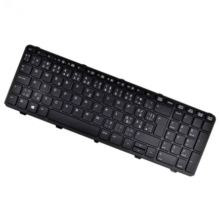 HP kompatibilní 736648-001 tastatură pentru notebook-ul CZ/DE culoarea Negru