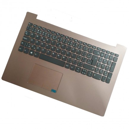 Lenovo IdeaPad 320-15AST tastatură pentru notebook-ul CZ/SK culoarea Bronz, Palmprest, Cu touchpad