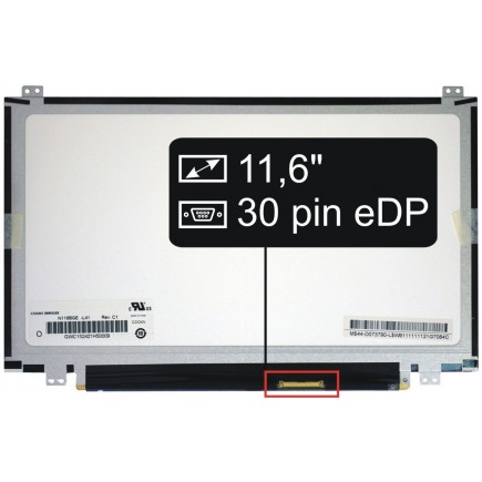 Display-ul notebook-ului Kompatibilní B116XTN02.2 HW3A11,6“ 30pin HD LED Slim - Lucios