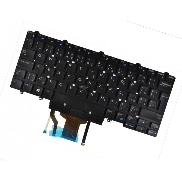 Dell kompatibilní 769G9 tastatură pentru notebook-ul ceh fără cadru, Trackpoint, retroiluminat CZ/SK