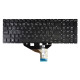 Kompatibilní L29081-001 tastatură pentru notebook, fără ramă, negru CZ/SK, cu iluminare din spate