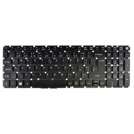 Acer Aspire A515-41G tastatura cehă fără ramă de culoare neagră, pentru laptopuri,  fără iluminare din spate
