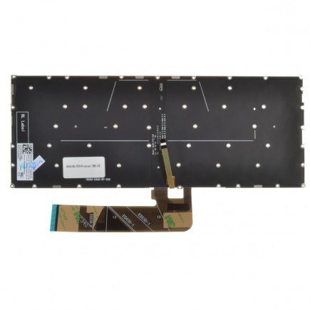 Lenovo IdeaPad 530-14IKB tastatură pentru notebook, fără ramă, negru CZ/SK, cu iluminare din spate