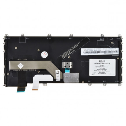 Lenovo ThinkPad Yoga 370 tastatură pentru notebook-ul CZ/SK Culoarea Argintiu, Cu cadru