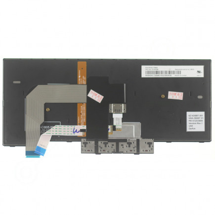 Lenovo ThinkPad T480 tastatură pentru notebook-ul CZ/SK culoarea Negru, lumina de fundal