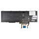 Dell Precision 15 7740 tastatură pentru notebook, fără ramă, negru CZ/SK, cu iluminare din spate