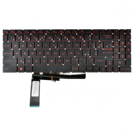 MSI GF66 11UG-806CZ tastatură pentru notebook, fără ramă, negru CZ/SK, cu iluminare din spate
