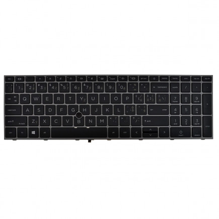 Kompatibilní M20128-FL1 tastatură pentru notebook-ul CZ/SK culoarea Negru, cu ramă