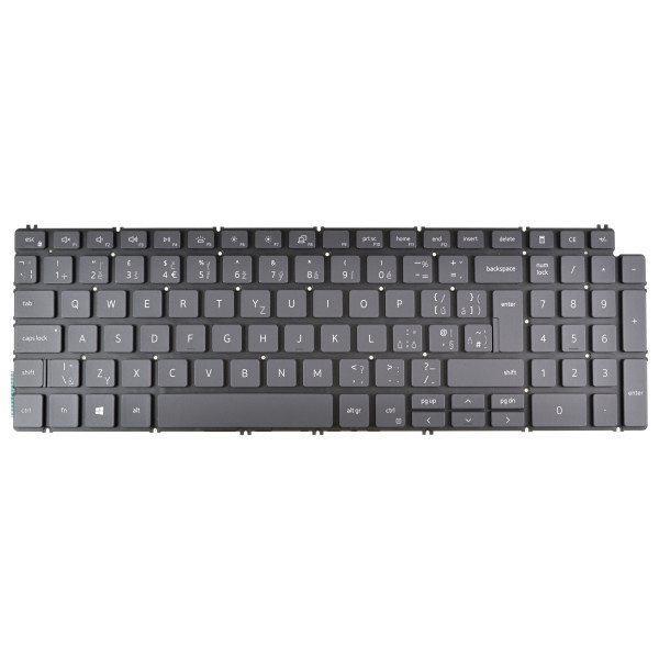 Dell Vostro 15 5590 tastatură pentru notebook, fără ramă, negru CZ/SK, cu iluminare din spate