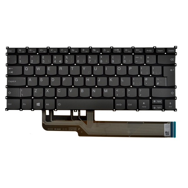 Lenovo Ideapad S540-14IWL tastatură pentru notebook, fără ramă, gri CZ/SK, cu iluminare din spate